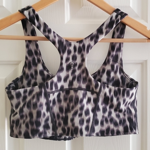 Sage Collective Leopard Print Sports Bra Small - Picture 2 of 6